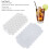 Flexible 37 Grids Silicone Ice Cube Tray with Cover Honeycomb Pattern White 5