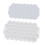 Flexible 37 Grids Silicone Ice Cube Tray with Cover Honeycomb Pattern White 16