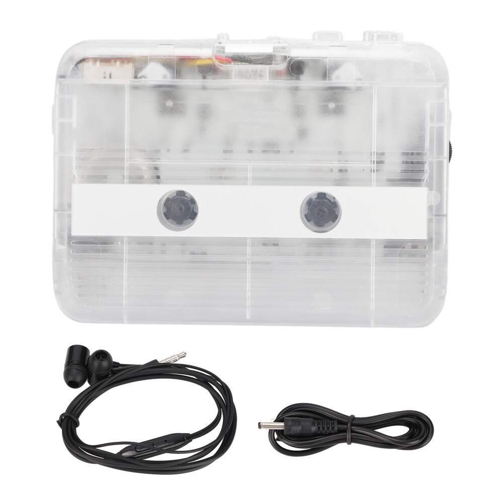 Vintage Style Cassette Player With Fm Radio Support, Auto Reverse Playback And Mp3 Conversion Software For Retro Music Lovers Golden 9138057327618