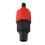 Boot Luftventil-Adapterset — 4 Düsen, Nylon/Legierung, Rot 1
