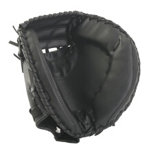 Catcher Gloves Professional Thickened PVC Imitation Leather Training Mitts 12.5 Inch Black Durable ShockAbsorbent