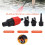 Boot Luftventil-Adapterset — 4 Düsen, Nylon/Legierung, Rot 7