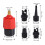 Boot Luftventil-Adapterset — 4 Düsen, Nylon/Legierung, Rot 10