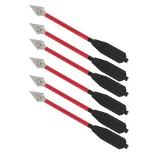 Durable 6.75in Red Aluminum Crossbow Arrows for Precision Shooting