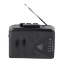 Classic Portable Cassette Player with AM FM Radio & Stereo Output
