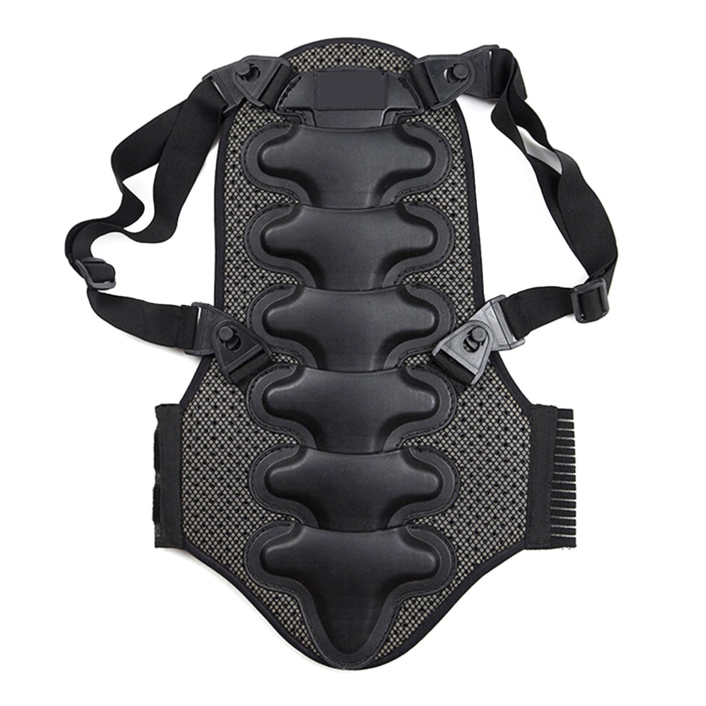 Motorcycle Back Protector With Shock Absorption And Adjustable Waistband For Skiing Snowboarding 9347817501377