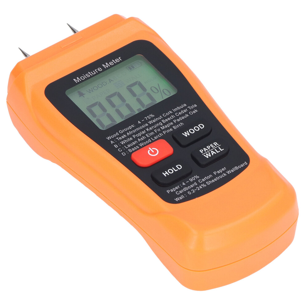 Mt18 Digital Moisture Meter With Backlit Lcd For Wood, Paper & Walls 8221375542694