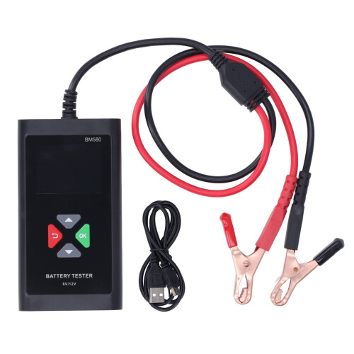 Universal 6V-12V Battery Analyzer with Multimeter & Buzzer Reminder 1