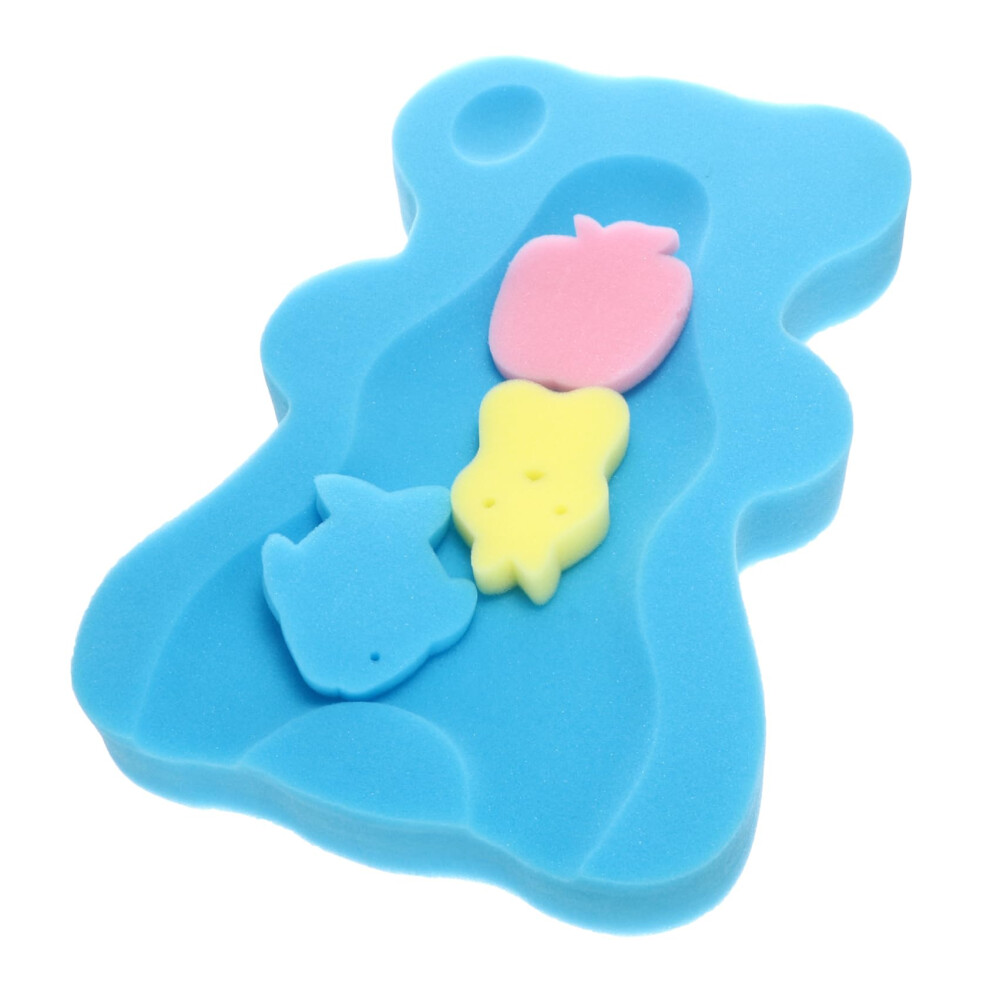 Supple Bathing Mat for Newborns Non Slip Sponge Bath Pad Soft Shower Bath Cushion
