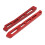 Set di supporto in alluminio per telaio RC per auto da 1/7 e 1/8, rosso 1