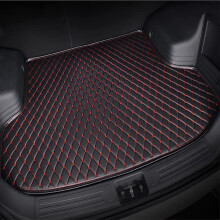 7 Seats Waterproof Leather Trunk Mat Cargo Liner Protector for MercedesBenz GLE 20202025 Black Red