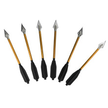 6Pcs Aluminum Alloy Crossbow Arrows 6.75in Gold Archery Accessory
