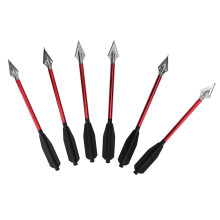 Precision 6Pcs Red 6.75in Crossbow Bolts - Aluminum Archery Kit