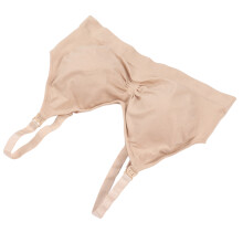 Women's 2XL Skin Color Nylon Breathable Nursing Bra – Soft Adjustable Maternity