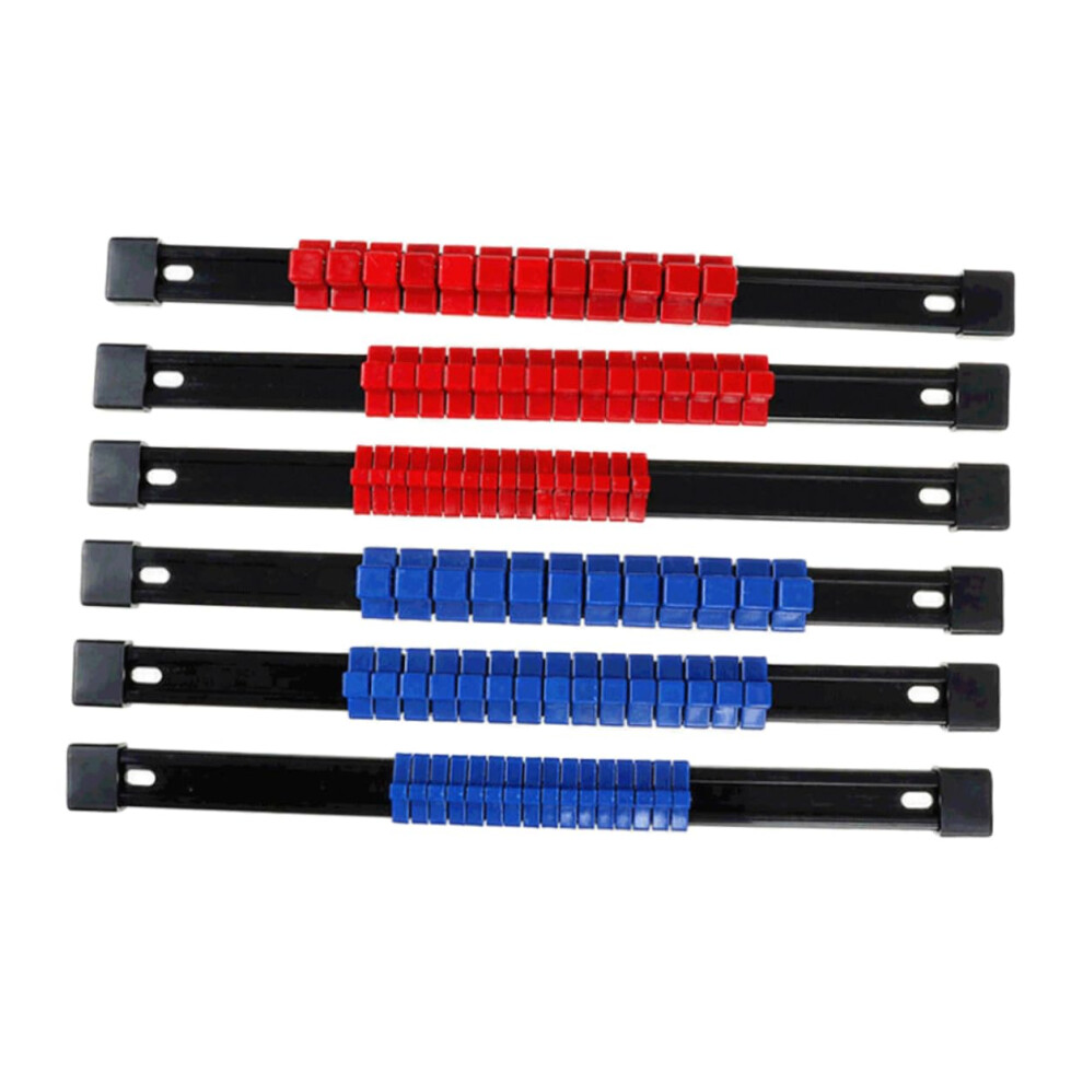 6Pcs Socket Organizer Set With Large Capacity Rails For Mechanics Toolbox And Wall Mount Storage 9199774064125