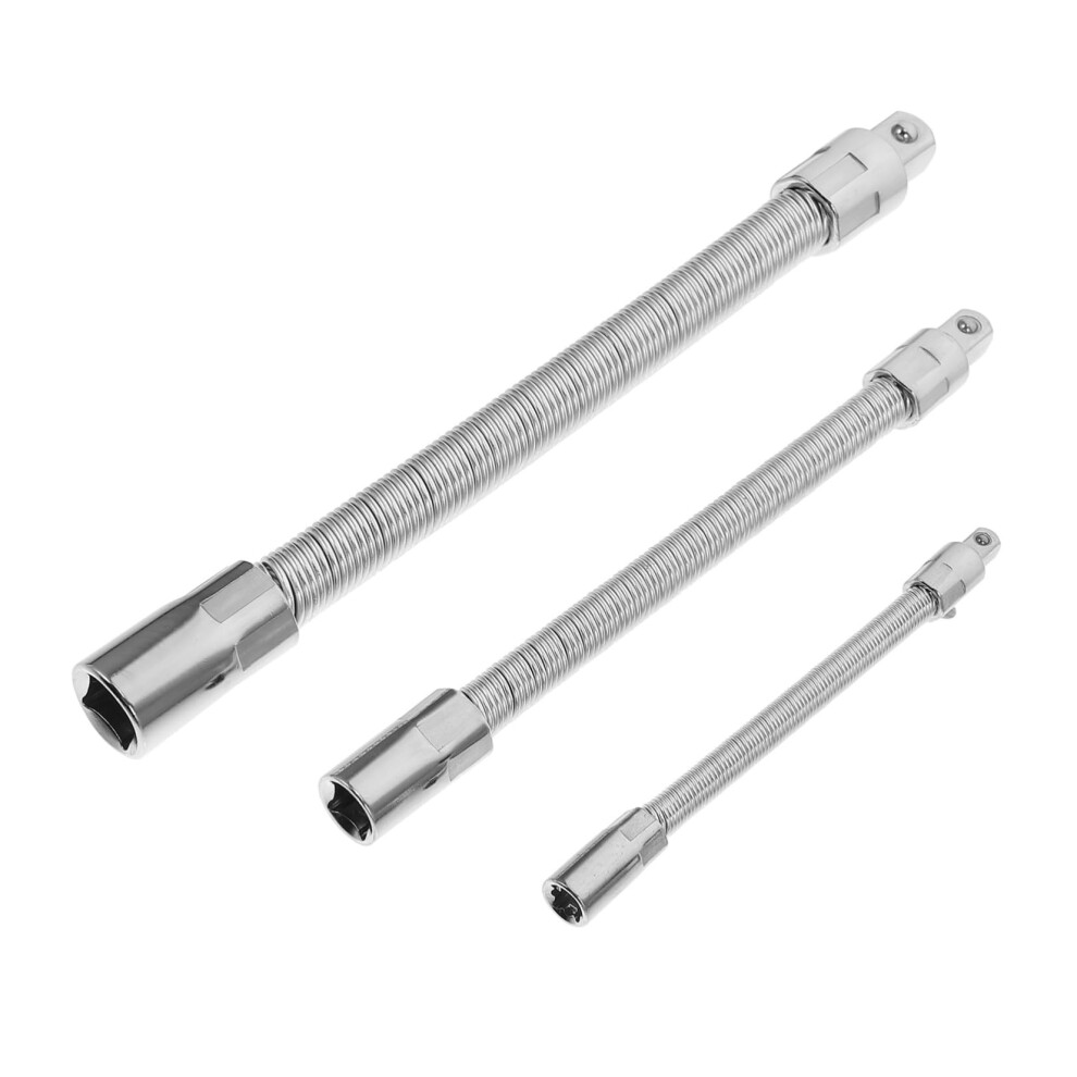 3Pcs Flexible Ratchet Socket Extension Bar Set For Power Tools With Corrosionresistant Build 9199774064118