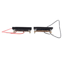 Pick-up de guitare électrique à double bobine en métal pour LP, cadre noir, argent