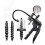 Silicone Anal Plug with Suction, Inflatable Prostate Massager, Interchangeable Shapes, Size A 1