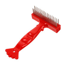 Pet Grooming Brush Stainless Steel Dematting Tool For Dogs And Cats LongHair Shedding Smooth Teeth