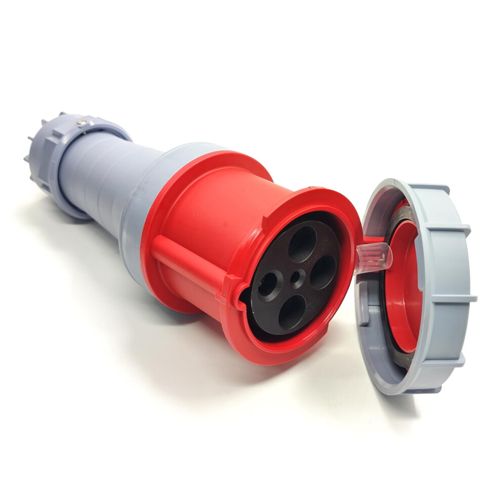 Waterproof Industrial Connector Socket 4Pin 125A 380415V 3P+E Ip67 Rosso Panel Mount Outdoor Rated 9382693360625