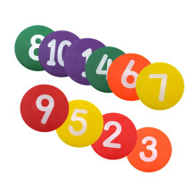 Football Training Marking Discs Set - 10 Durable TPE Sports Markers with Smooth Edges for Soccer Drills and Agility Exercises