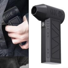Blower USB Rechargeable Handheld Fan Brushless Motor 130000RPM Dust Removal And Car Cleaning Black 4000mAh