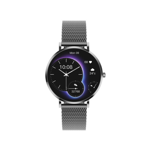 Mini Smartwatch With Activity Tracking And Notifications Everyday Wear Black