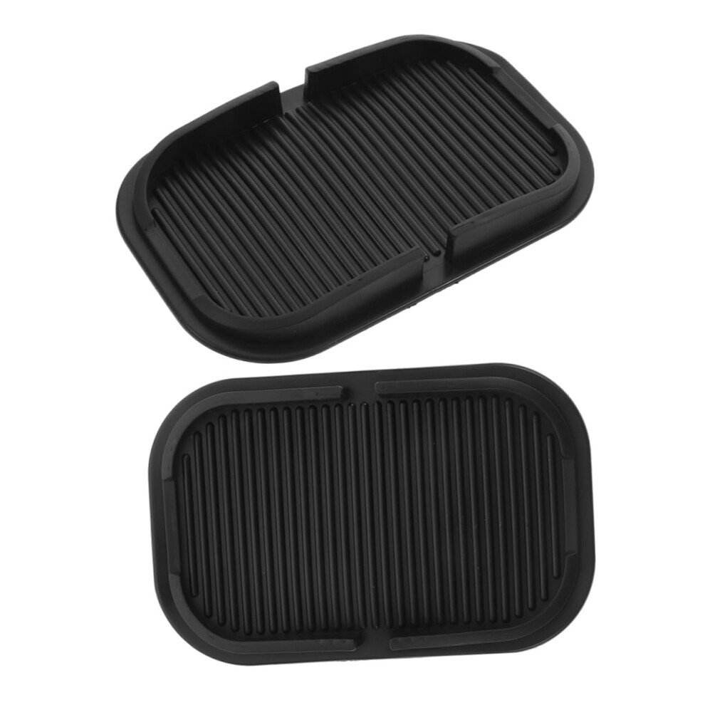 Car Non Slip Dashboard Mat 2Pcs Durable Silicone Pad For Phone Keys Sunglasses Universal Fit 9187378411551