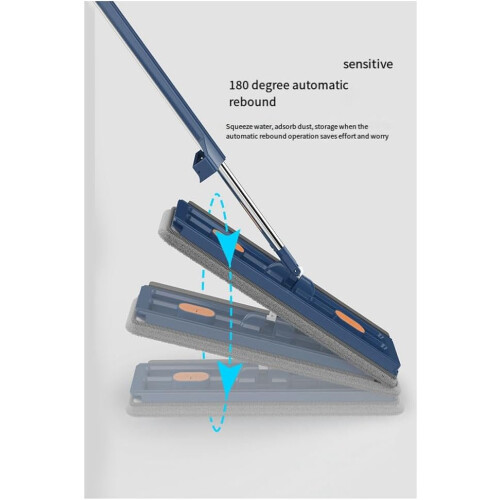 Flat Mop Hands 2in1 Wet Dry Microfiber Mop with 360 Rotation and Adjustable Handle 1