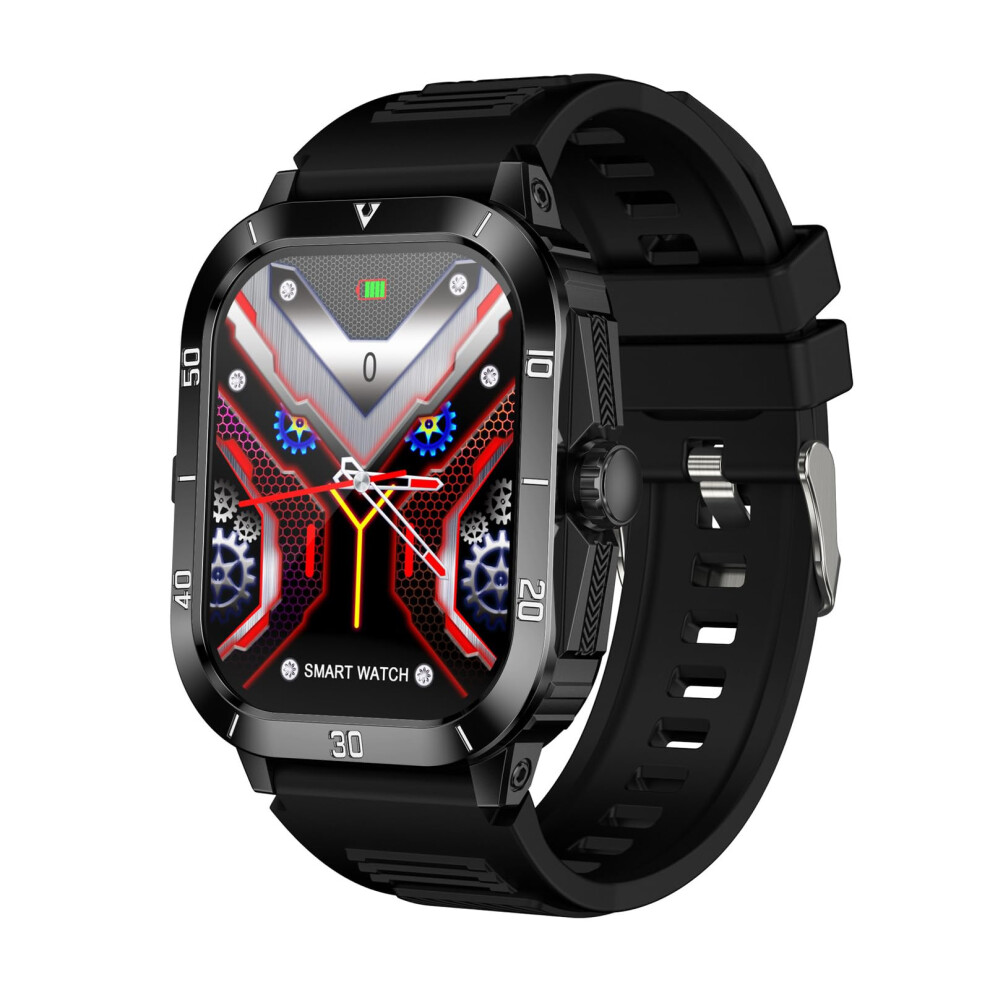 Smart Wearable Watch For Sports Tracking With Blood Pressure, Spo2, Heart Rate, Sleep Monitoring, Black 9187378412015
