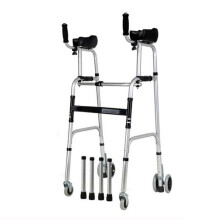Folding Lightweight Aluminium Walking Frame Adjustable Height Mobility Aid For Adults Compact Size