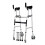 Folding Lightweight Aluminium Walking Frame Adjustable Height Mobility Aid For Adults Compact Size 1