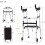Folding Lightweight Aluminium Walking Frame Adjustable Height Mobility Aid For Adults Compact Size 4