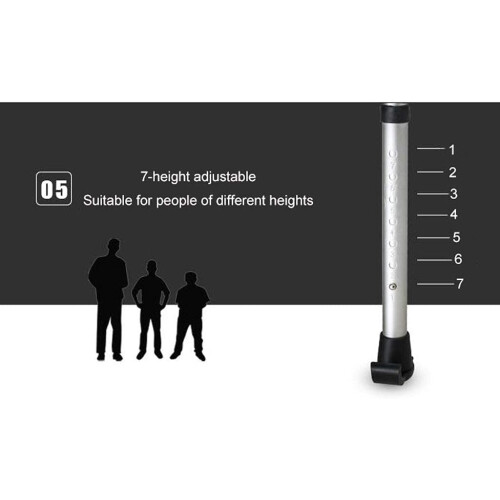 Folding Lightweight Aluminium Walking Frame Adjustable Height Mobility Aid For Adults Compact Size 2