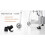 Folding Lightweight Aluminium Walking Frame Adjustable Height Mobility Aid For Adults Compact Size 2