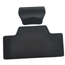 2Pcs Motorcycle Backrest Cushion with Enhanced Lumbar Support, Wear Resistant Rear Pad, Durable PU