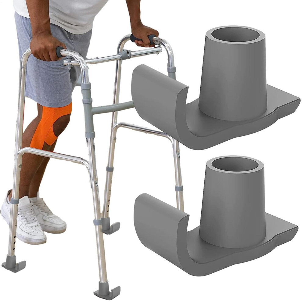 Walker Ski Glides Heavy Duty AntiSlip Caps Replacement for Seniors Folding Walkers Durable Fit