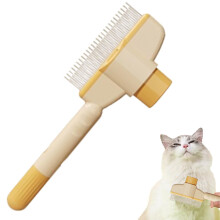 Knot Remover Comb For Dogs Dog Grooming Comb Steel Needle Comb Yellow Cat Grooming Comb For Hair Knots