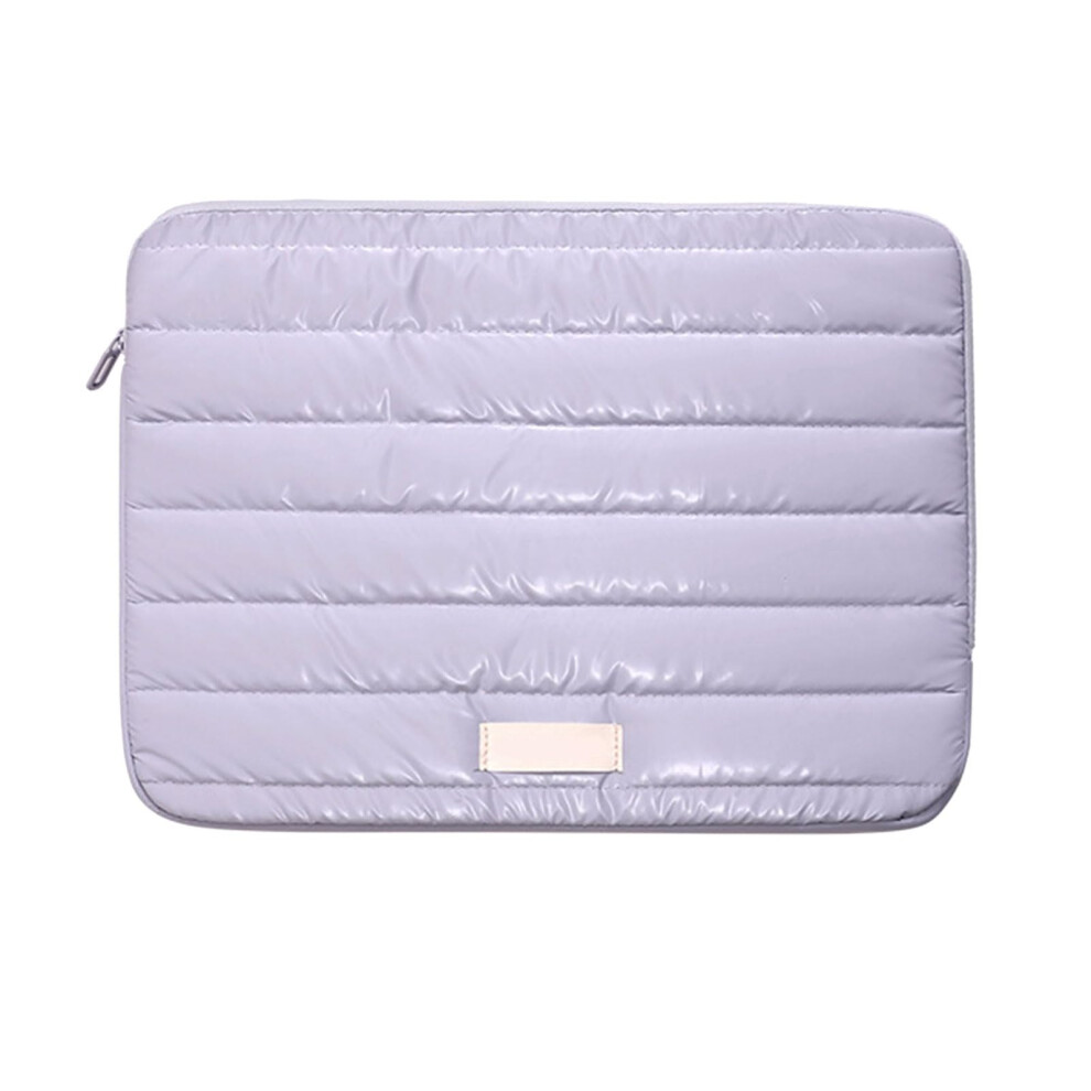 1314 Inch Quilted Laptop Sleeve With Soft Lined Interior, Slim Business Case, Silver 9199774065917