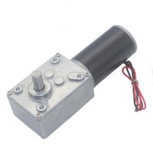 12V DC Worm Gear Motor Torque Self Locking Metal Gear Reduction 12 RPM for Robotics
