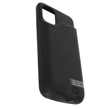 Schwarzes Smart 6000mAh Ersatzcase für iPhone 11 mit 360 Schutz