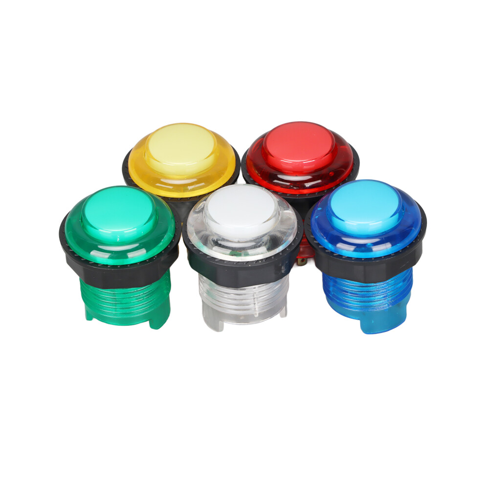 Led Illuminated 5Pcs Arcade Buttons 5V - Yellow White Red/Blue/Green 9451375559029