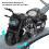 Alloy Simulation Mini Black Motorcycle Pull Back Toy for 3+ Year Olds 7