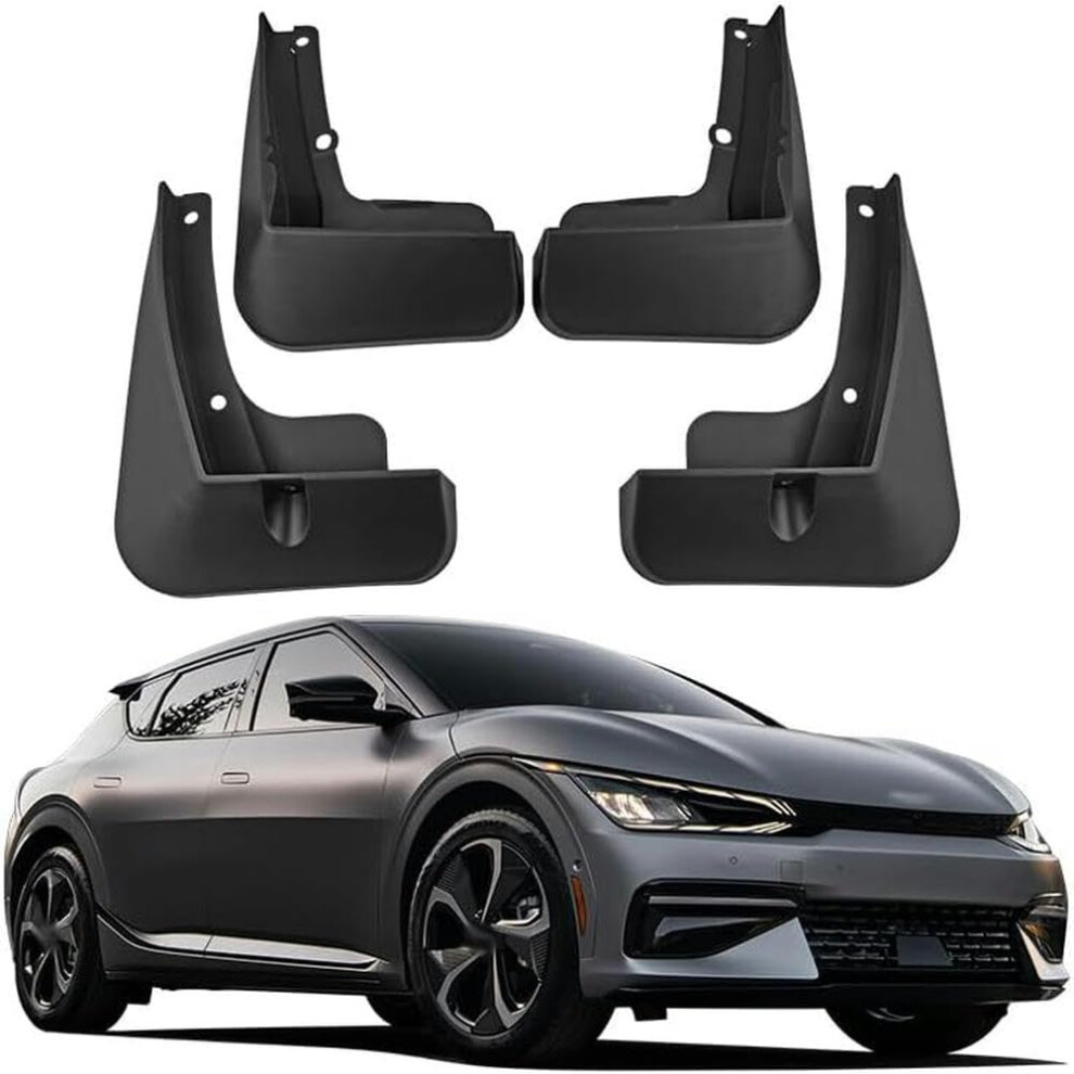Car Mud Flaps Front And Rear Fender Splash Guards For Kia Ev6 20232025 Nodrill Custom Fit 9347817504576
