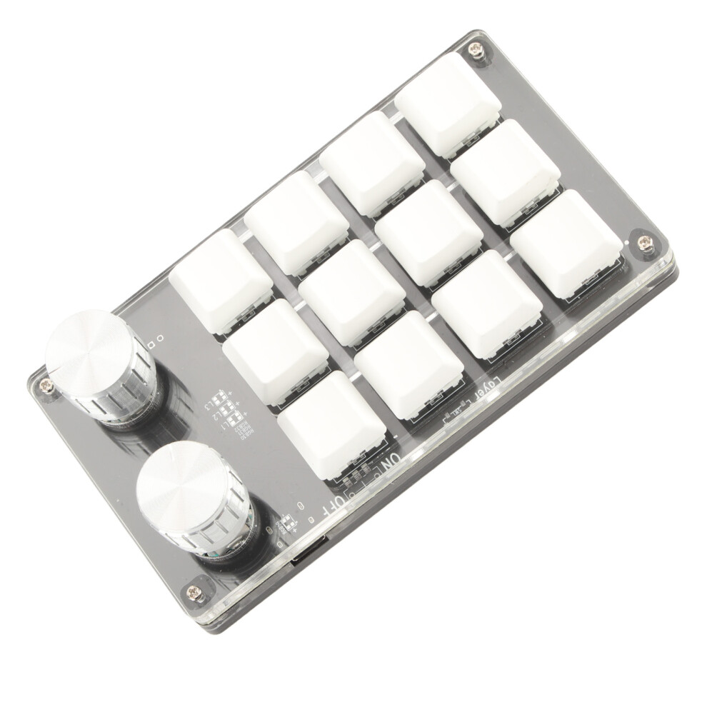 One Handed Macro Mechanical Keyboard 12 Key Programmable Diy Office Gaming 5021375560246