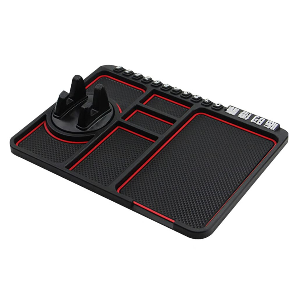 Car Dashboard Anti Slip Mat With Super Sticky Grip, Reusable Silicone Pad For Phone And Glasses 9187378412800
