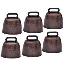 Cattle Bells 6Pcs Extra Loud Livestock Hanging Bells For Cows Horses Sheep, Durable Vintage Design Pet Safety