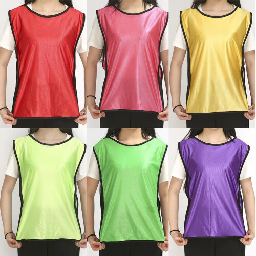 Children's 10-Pack Sports Training Bibs - Breathable Polyester Fabric