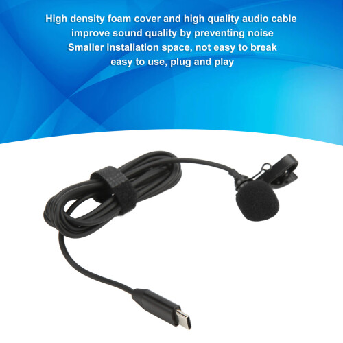 Type C Lavalier Microphone for Insta360 ONE X2, Omnidirectional, Noise Cancelling 2