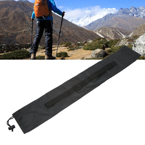 Portable 11.5x70cm Hiking Pole Bag Drawstring & Adjustable Strap Design